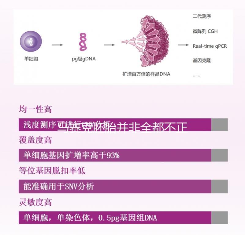 馬賽克胚胎并非全都不正常，單獨移植風險更小