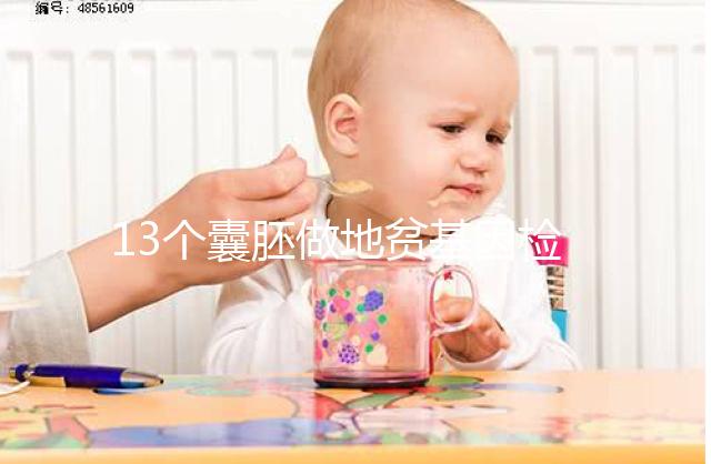 13個囊胚做地貧基因檢測幾率多少分析,附能篩幾個答案